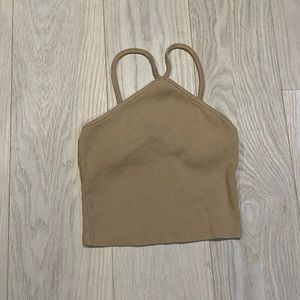 Zara tan halter top